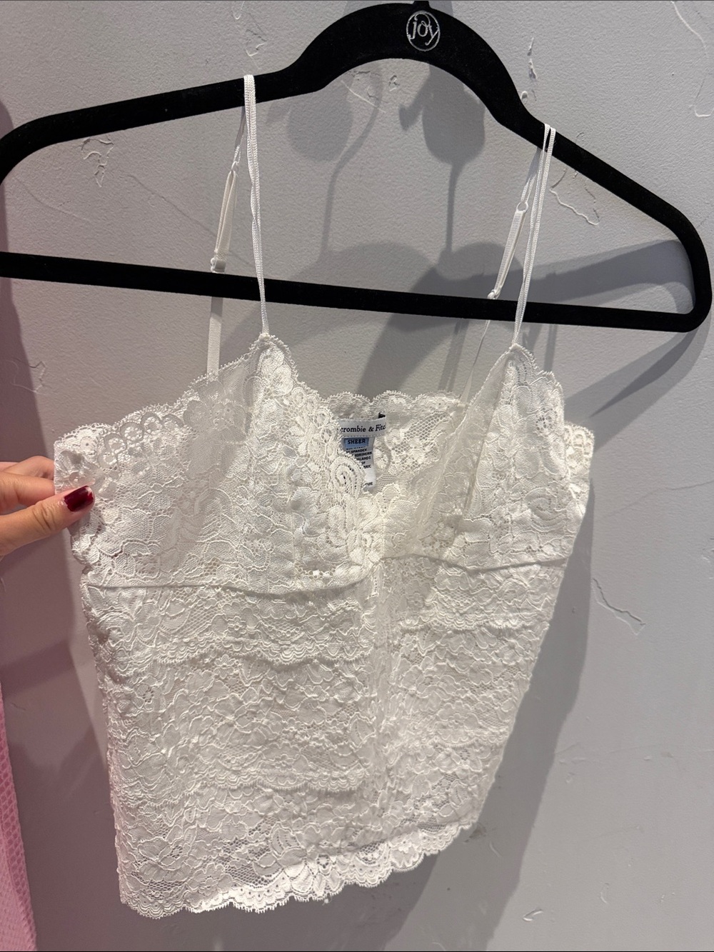 Abercrombie & Fitch White Lace Camisole